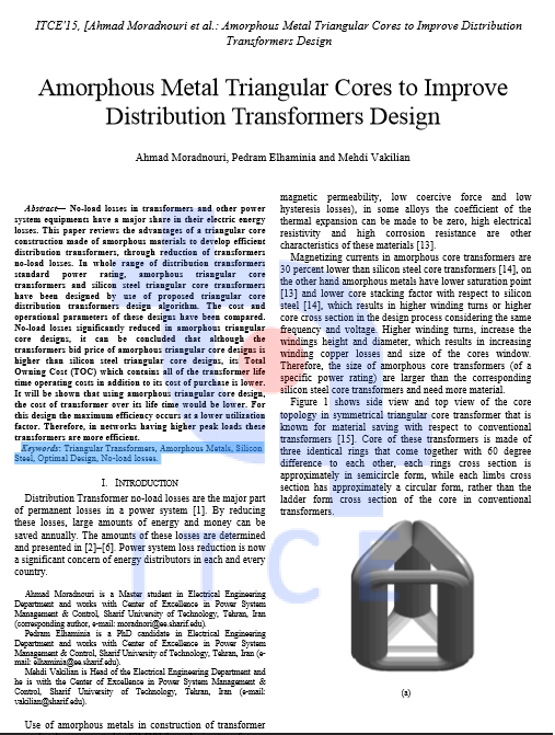 هسته های مثلثی فلزی برای بهبود ترانسفورماتورهای توزیع طراحی